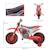 Moto cross électrique enfant 12v 3-8 km/h roulettes auxiliaires amovibles Blue+Green+Red 14 - vertbaudet enfant 