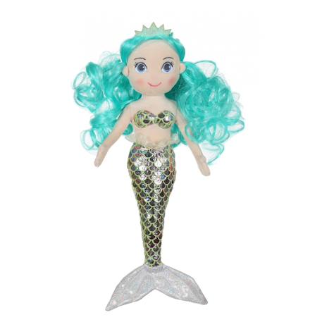 Peluche - peluche sirène océana - 30 cm  - cheveux vert d'eau Green 1 - vertbaudet enfant 