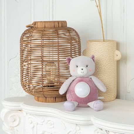Peluche - veilleuse bebe bamboo - chat - 26 cm Grey 3 - vertbaudet enfant 