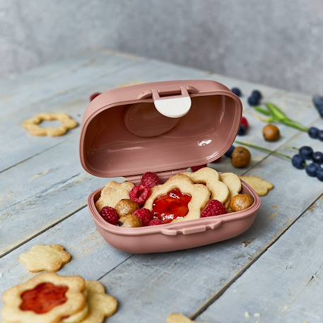 Boite à goûter enfant 600ml gram Blanc/rose+Bleu capy+Bleu dino+Bleu infinity+Bleu wolf+Cannelle fox+Rose birds+Rose blush+Rose moka+Rose papercut+Vert forest+Vert natural+Vert raccoon 33 - vertbaudet enfant 
