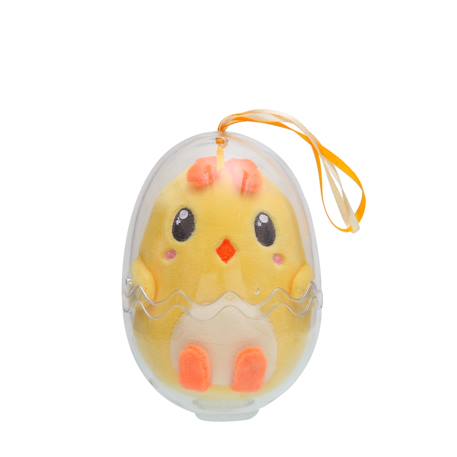 Peluche - œuf cosymals de pâques - poussin jaune en peluche  - 12 cm Yellow 1 - vertbaudet enfant 