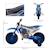 Moto cross électrique enfant 12v 3-8 km/h roulettes auxiliaires amovibles Blue+Green+Red 3 - vertbaudet enfant 