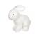 Peluche - peluche lapin flammé douceur blanc - 25 cm White 2 - vertbaudet enfant 