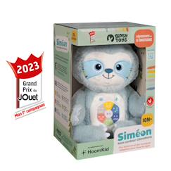 -Peluche - siméon, mon conteur d'emotions - peluche interactive musicale et conteuse d'histoires - 28 cm