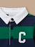 Polo rubgy bébé - coton biologique Rayure marine/vert 2 - vertbaudet enfant 