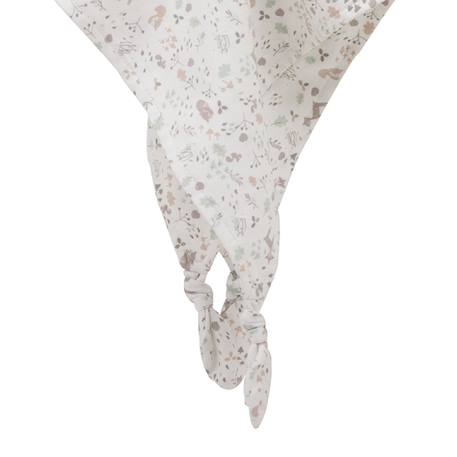 Doudou plat lilas Blanc, rose 3 - vertbaudet enfant 