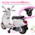 Scooter électrique enfant vespa 6v - musiques, feu av, entrée usb, radio fm - 2 roues auxiliaires Green+Pink+White 18 - vertbaudet enfant 
