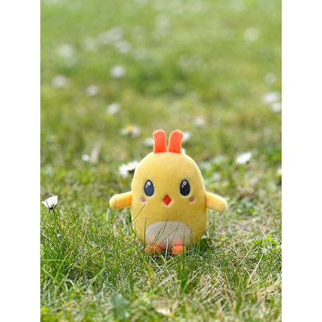 Peluche - œuf cosymals de pâques - poussin jaune en peluche  - 12 cm Yellow 5 - vertbaudet enfant 