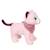 Peluche - peluche chien fun kitties sonore, rose foulard parme - 17 cm Pink 3 - vertbaudet enfant 
