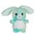 Peluche - lapin cloudy 15 cm Blue+Orange 1 - vertbaudet enfant 