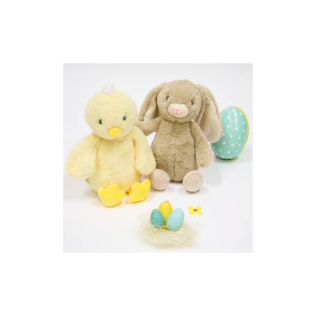 Peluche - lapin easter econimals en peluche éco-conçue - 24 cm Brown 5 - vertbaudet enfant 