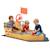 Bac à sable bateau de pirate - banc, coffre rangement, gouvernail, drapeau, bâche - bois sapin pré-huilé Yellow 1 - vertbaudet enfant 