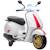 Scooter électrique enfant vespa 6v - musiques, feu av, entrée usb, radio fm - 2 roues auxiliaires Green+Pink+White 13 - vertbaudet enfant 