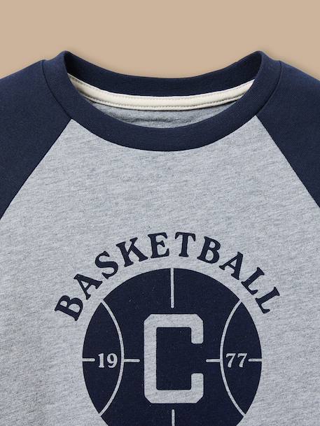 T-shirt imprimé garçon Gris chine 2 - vertbaudet enfant 