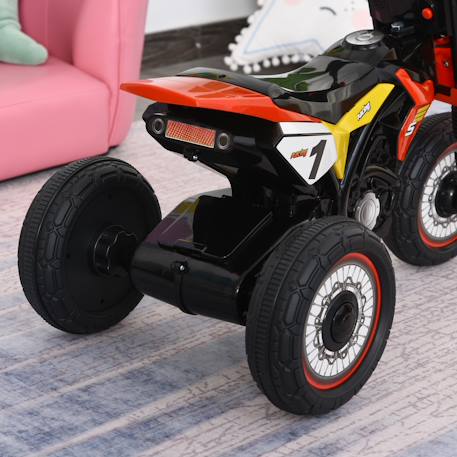 Tricycle enfant moto cross effets musicaux et lumineux coffre rangement Green+Red 10 - vertbaudet enfant 