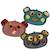 Assiette + bol ventousés en silicone ourson bleu Blue 6 - vertbaudet enfant 