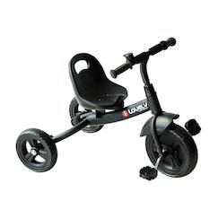 Jouet-Jeux de plein air-Sports de glisse et à roues-Trotinettes-Tricycle enfant multi-équipé garde-boue sonnette pédales antidérapantes siège réglable 2 positions avec dossier