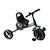 Tricycle enfant multi-équipé garde-boue sonnette pédales antidérapantes siège réglable 2 positions avec dossier Black 1 - vertbaudet enfant 