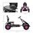 Kart à pédales enfant go kart formule 1 racing super power 5 aileron avant pneus gonflables caoutchouc Blue+Green+Pink+Red 15 - vertbaudet enfant 