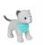Peluche - peluche chien fun kitties sonore, gris foulard turquoise - 17 cm Blue 1 - vertbaudet enfant 
