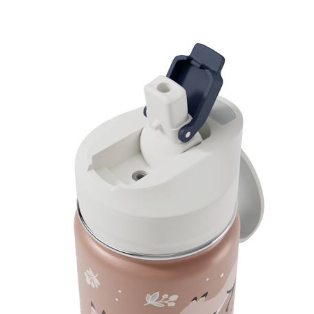 Gourde isotherme 2 en 1 avec paille 300ml twisty Bleu wolf+Cannelle fox+Vert raccoon 10 - vertbaudet enfant 