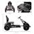 Kart à pédales enfant go kart formule 1 racing passione italia pneus gonflables caoutchouc Black+White 3 - vertbaudet enfant 