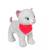 Peluche - peluche chien fun kitties sonore, gris foulard rose - 17 cm Pink 1 - vertbaudet enfant 