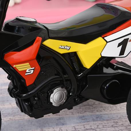 Tricycle enfant moto cross effets musicaux et lumineux coffre rangement Green+Red 11 - vertbaudet enfant 