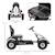 Kart à pédales enfant go kart formule 1 racing passione italia pneus gonflables caoutchouc Black+White 9 - vertbaudet enfant 