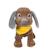 Peluche chien fun puppies sonores, marron foulard jaune Yellow 3 - vertbaudet enfant 