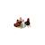 Peluche - poule flammée sonore marron et blanche en peluche - 22 cm Brown 2 - vertbaudet enfant 