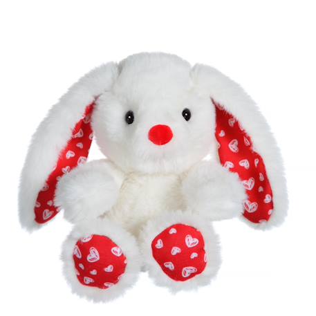 Peluche - peluche fluffy love - lapin crème - 14 cm White 1 - vertbaudet enfant 