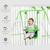 Portique balançoire enfant 6-36 mois - siège haut, accoudoirs, ceinture sécurité 2 points, barre protection - métal époxy Green 4 - vertbaudet enfant 