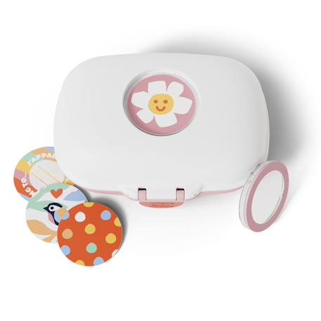 Boite à goûter enfant 600ml gram Blanc/rose+Bleu capy+Bleu dino+Bleu infinity+Bleu wolf+Cannelle fox+Rose birds+Rose blush+Rose moka+Rose papercut+Vert forest+Vert natural+Vert raccoon 5 - vertbaudet enfant 
