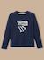 T-shirt imprimé garçon - coton biologique Gris chine+Marine+Vert 5 - vertbaudet enfant 