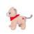 Peluche - peluche chien fun kitties sonore, beige foulard rouge - 17 cm Red 2 - vertbaudet enfant 