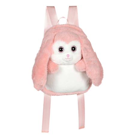 Garçon-Peluche - fluffy bag – sac à dos en peluche – lapin – 30 cm