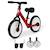 Vélo enfant draisienne 2 en 1 roulettes pédales amovibles hauteur selle réglable Red 1 - vertbaudet enfant 