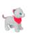 Peluche - peluche chien fun kitties sonore, gris foulard rose - 17 cm Pink 2 - vertbaudet enfant 