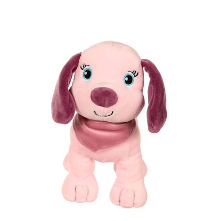 Peluche chiot - fun puppies sonores, rose foulard parme Purple 2 - vertbaudet enfant 