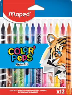 -Feutres animals color peps