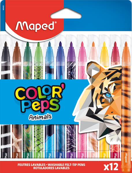 Fille-Accessoires-Fourniture scolaire-Feutres animals color peps