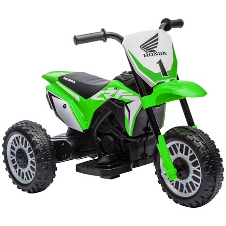 Moto cross électrique enfant 3 roues licence officielle honda crf 450 r 3 km/h max. Fonctions sonores Green+Grey 1 - vertbaudet enfant 