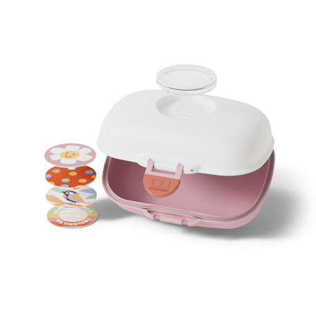 Boite à goûter enfant 600ml gram Blanc/rose+Bleu capy+Bleu dino+Bleu infinity+Bleu wolf+Cannelle fox+Rose birds+Rose blush+Rose moka+Rose papercut+Vert forest+Vert natural+Vert raccoon 4 - vertbaudet enfant 