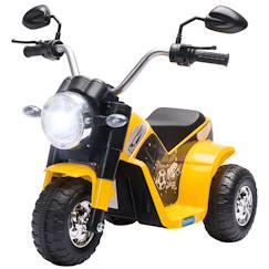 Jouet-Jeux de plein air-Sports de glisse et à roues-Véhicules enfant-Moto électrique enfant chopper tout-terrain 6v 20w marche av ar 3 roues effets lumineux sonores