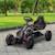 Kart à pédales enfant go kart formule 1 racing aileron avant carter chaine fermé siège réglable avec ceinture Black+Red 2 - vertbaudet enfant 