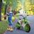 Moto cross électrique enfant 12v 3-8 km/h roulettes auxiliaires amovibles Blue+Green+Red 8 - vertbaudet enfant 