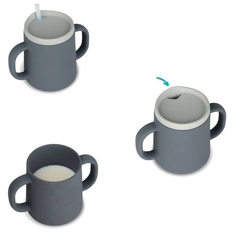 Tasse d'apprentissage évolutive gris Grey 2 - vertbaudet enfant 