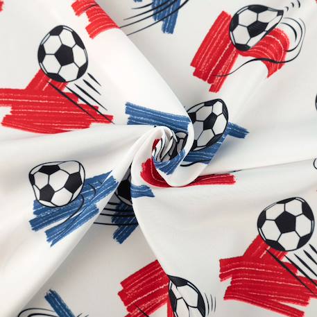 Rideau imprimé football tamisant Blanc 2 - vertbaudet enfant 