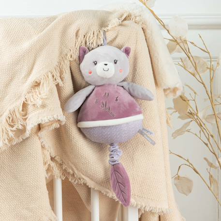 Boîte à musique bebe bamboo - chat - 26 cm Grey 2 - vertbaudet enfant 
